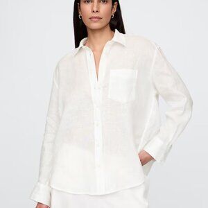 GAP 100% Linen Oversized Shirt